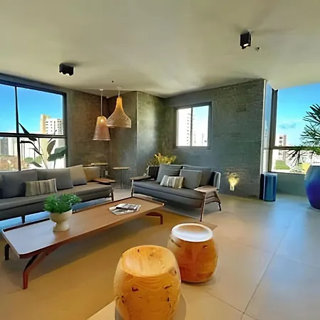 Flat Luxo Com Coworking, Academia E Rooftop - Wifi 1gb - Beira Mar 4 Min Fortaleza (Ceara)